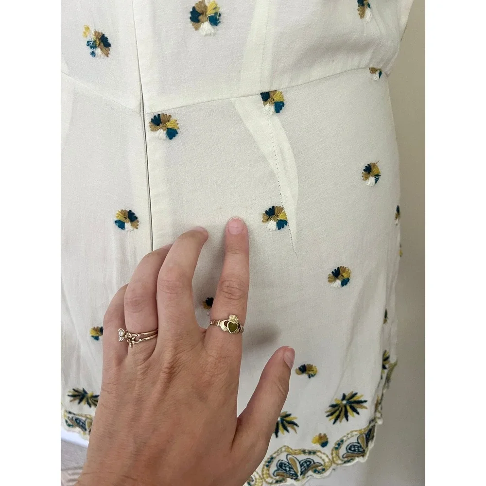 Free People Margarita Embroidered Romper